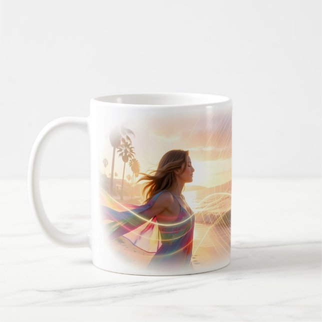 Neon Ocean Dreamwave Mug (Left)