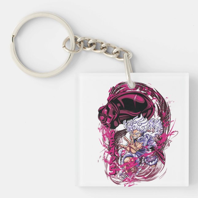 Neon One Piece Key Ring (Front)