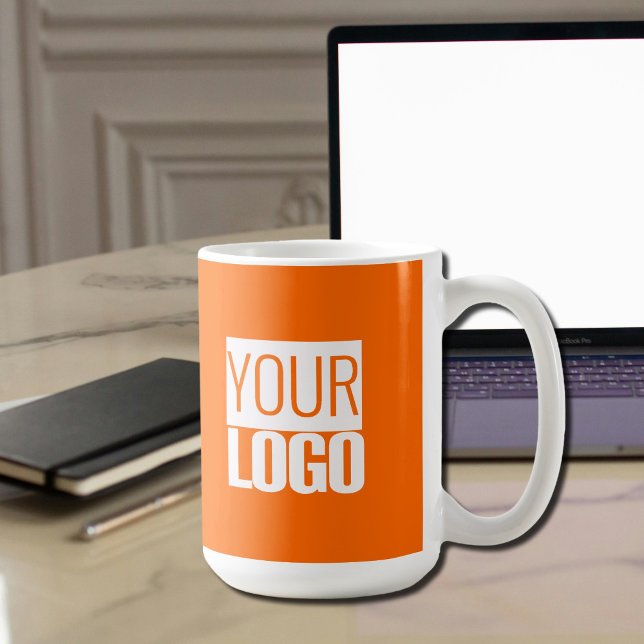  Neon  orange  - add   logo  -promo  Coffee Mug (Creator Uploaded)