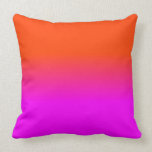 Neon Orange and Hot Pink Ombre Shade Colour Fade Cushion<br><div class="desc">Neon Orange and Hot Pink Ombre Shade Colour Fade. Ombre shades go from hot pink blurred into neon orange in this sunset palette neon, orange, hot, pink, ombre, shade, colour, fade, trend, bright, fluorescent, highlighter, school, kids, fun, dorm, decor, tint, bright neon pink, bright pink, neon orange, hot pink, ombre...</div>