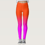Neon Orange and Hot Pink Ombre Shade Colour Fade S Leggings<br><div class="desc">Neon Orange and Hot Pink Ombre Shade Colour Fade. Ombre shades go from hot pink blurred into neon orange in this sunset palette neon, orange, hot, pink, ombre, shade, colour, fade, trend, bright, fluorescent, highlighter, school, kids, fun, dorm, decor, tint, bright neon pink, bright pink, neon orange, hot pink, ombre...</div>