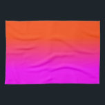 Neon Orange and Hot Pink Ombre Shade Colour Fade Tea Towel<br><div class="desc">Neon Orange and Hot Pink Ombre Shade Colour Fade. Ombre shades go from hot pink blurred into neon orange in this sunset palette neon, orange, hot, pink, ombre, shade, colour, fade, trend, bright, fluorescent, highlighter, school, kids, fun, dorm, decor, tint, bright neon pink, bright pink, neon orange, hot pink, ombre...</div>