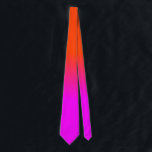 Neon Orange and Hot Pink Ombre Shade Colour Fade Tie<br><div class="desc">Neon Orange and Hot Pink Ombre Shade Colour Fade. Ombre shades go from hot pink blurred into neon orange in this sunset palette neon, orange, hot, pink, ombre, shade, colour, fade, trend, bright, fluorescent, highlighter, school, kids, fun, dorm, decor, tint, bright neon pink, bright pink, neon orange, hot pink, ombre...</div>