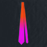 Neon Orange and Hot Pink Ombre Shade Colour Fade Tie<br><div class="desc">Neon Orange and Hot Pink Ombre Shade Colour Fade. Ombre shades go from hot pink blurred into neon orange in this sunset palette neon, orange, hot, pink, ombre, shade, colour, fade, trend, bright, fluorescent, highlighter, school, kids, fun, dorm, decor, tint, bright neon pink, bright pink, neon orange, hot pink, ombre...</div>