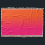 Neon Orange and Neon Pink Ombre Shade Colour Fade Throw Blanket<br><div class="desc">Neon Orange and Neon Pink Ombre Shade Colour Fade. Faded shades of hot pink blurring into neon orange look like a painted sunset neon, orange, hot, pink, ombre, shade, colour, fade, trend, bright, fluorescent, highlighter, school, kids, fun, dorm, decor, tint, bright neon pink, bright pink, neon orange, neon pink, pink...</div>