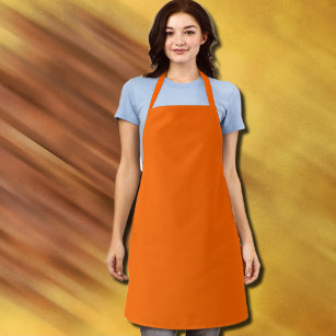 neon  orange -blank  apron