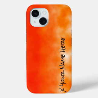 Neon Orange Chemical Glow Look 2 iPhone 15 Case
