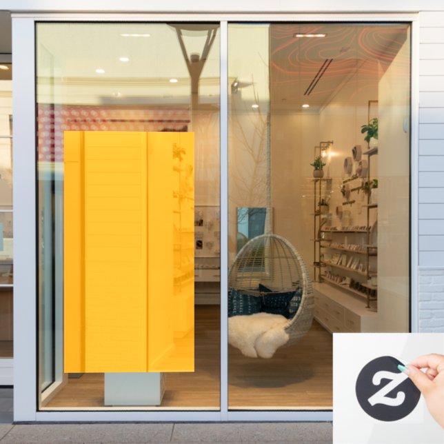 Neon Orange Solid Colour | Classic (Store Window)