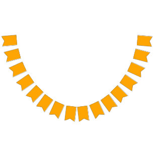 Neon Orange Solid Colour   Classic Bunting