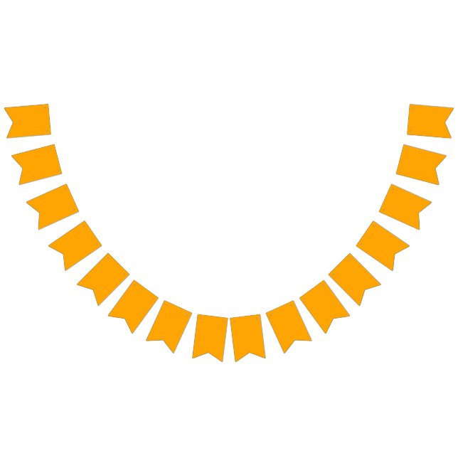 Neon Orange Solid Colour | Classic Bunting (All)