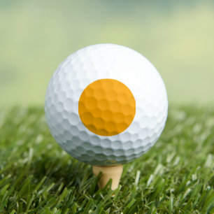 Neon Orange Solid Colour Classic Golf Balls