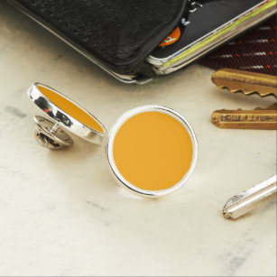 Neon Orange Solid Colour   Classic Lapel Pin