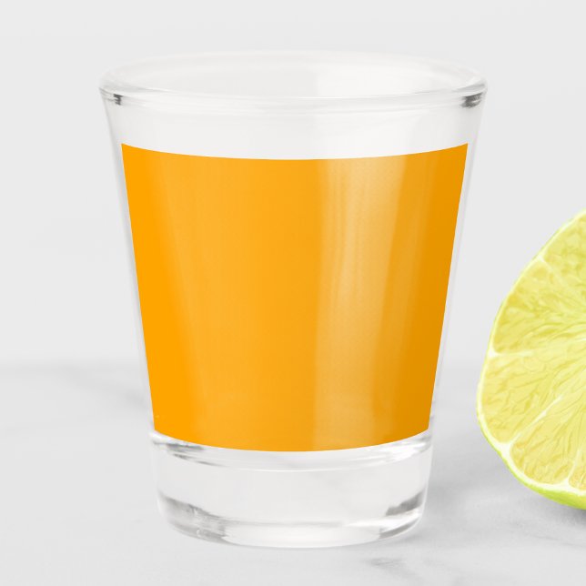 Neon Orange Solid Colour | Classic Shot Glass (Creator Uploaded)