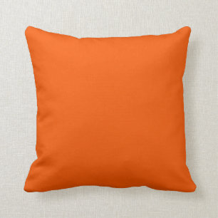 Neon Orange Tangerine Bright Fashion Colour Trend Cushion
