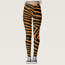 Neon Orange Tiger Striped