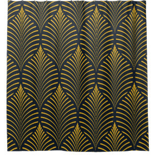 Neon orange vintage: ornate leaves. shower curtain