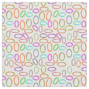 Neon Ovals  Fabric