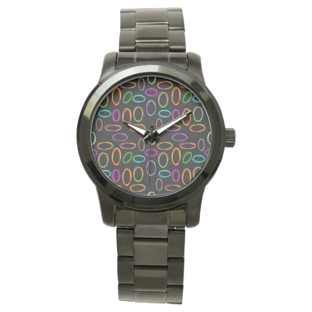 Neon Ovals  Watch (Front)
