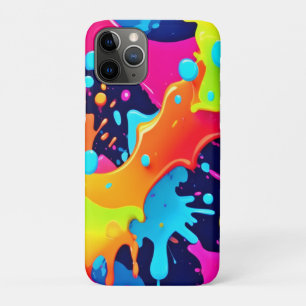 Neon Paint Explosion iPhone 11 Pro Case