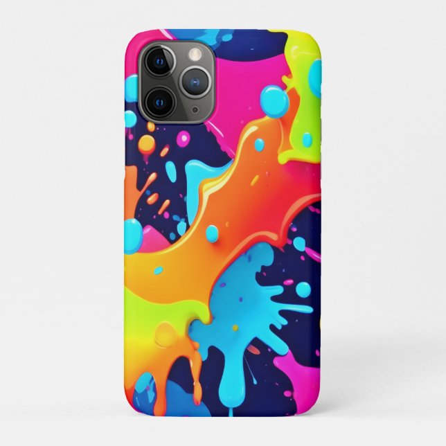 Neon Paint Explosion Case-Mate iPhone Case (Back)