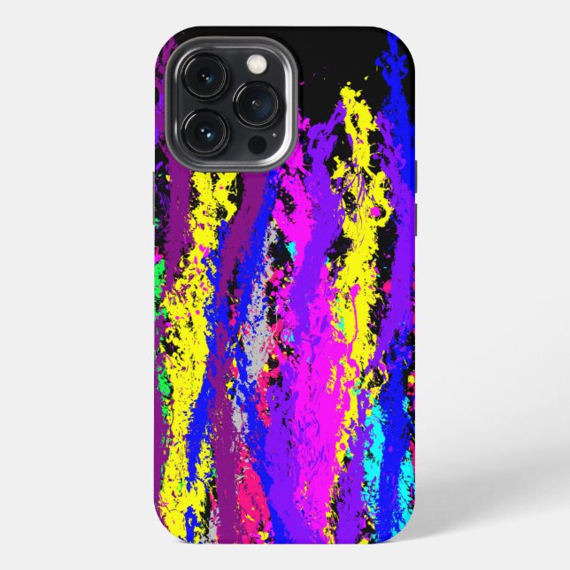 Neon Paint Splatter Case-Mate iPhone Case (Back)