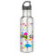Neon Paint Splatter Water Bottle