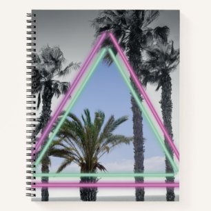 Neon palm notebook