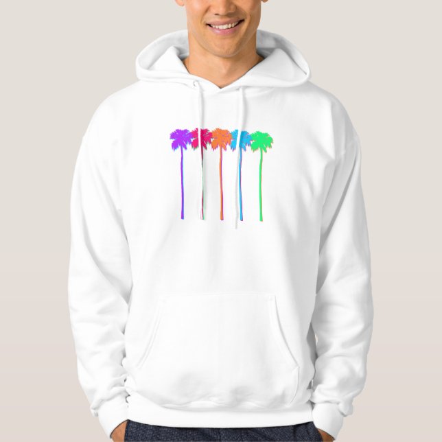 Neon Palm Trees Hoodie (Front)
