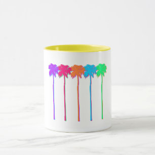 Neon Palm Trees Mug