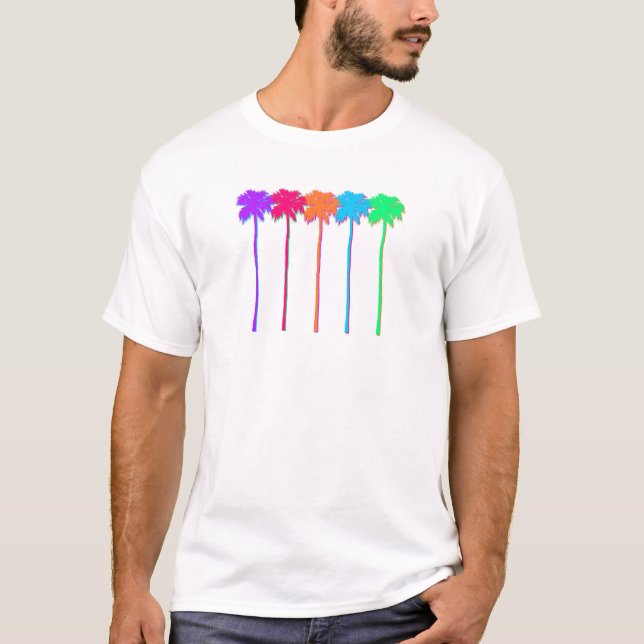 Neon Palm Trees T-Shirt (Front)
