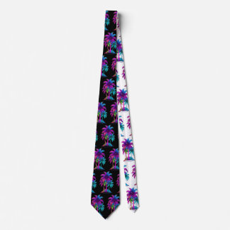 Neon Palm Trees  Tie
