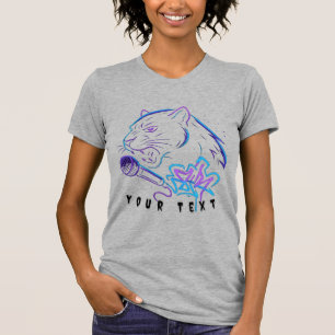 Neon panther art gift  T-Shirt