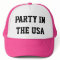Neon Party in The USA Trucker hat