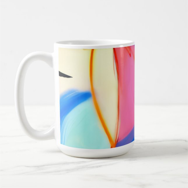 Neon Pastel Flow   Coffee Mug (Left)