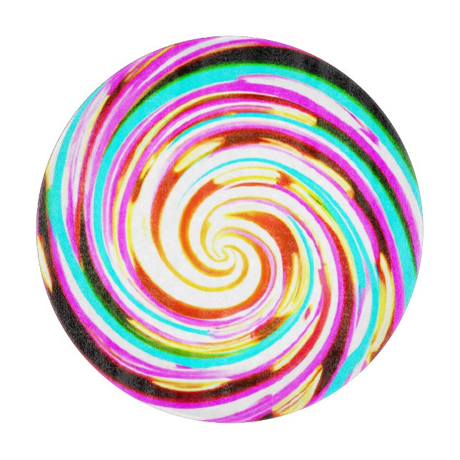 Neon Pattern Artwork  Cutting Board (Front)