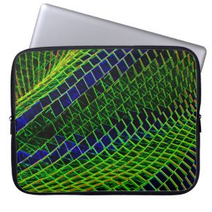 Neon pattern laptop sleeve
