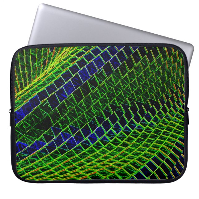 Neon pattern laptop sleeve (Front)