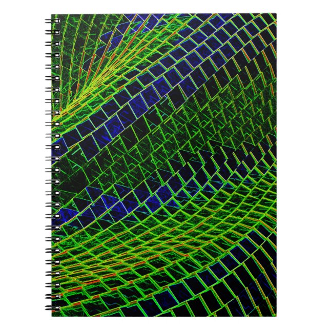 Neon pattern notebook (Front)