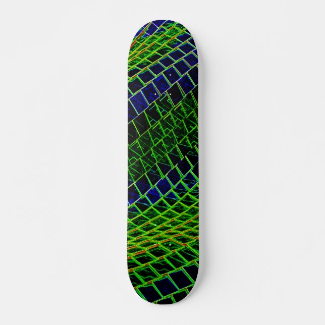 Neon pattern skateboard (Front)