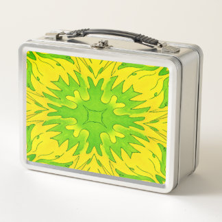 Neon Pause Tuesday Edition – Fresh Energy Kale Metal Lunch Box