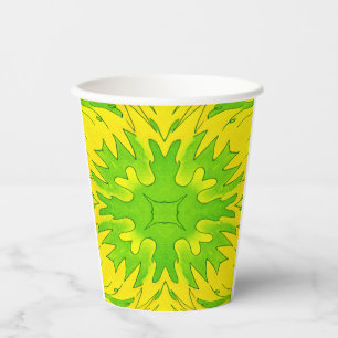 Neon Pause Tuesday Edition - Paper Cups Green Yell