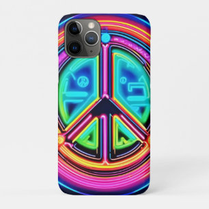 Neon Peace Mandala iPhone 11 Pro Case
