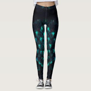 Neon Peacock Elegance Leggings
