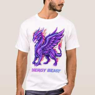 Neon Phoenix Energy Beast Purple Fire T-Shirt
