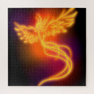 Neon Phoenix Jigsaw Puzzle
