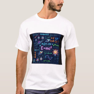 Neon Physics & Math Equations T-Shirt Science ST