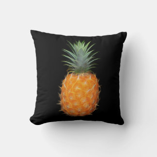 Neon Pineapple Glowing Fruit Art Cushion