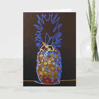 Neon Pineapple Greeting Card / Invitation