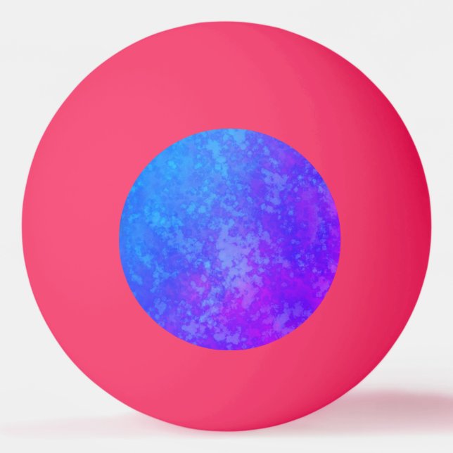 Neon Pink and purple ping pong ball (Front)