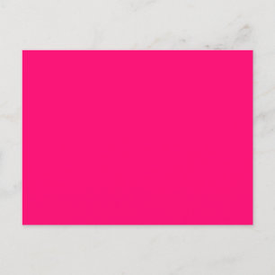 Neon Pink Announcement Postcard – Customisable